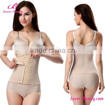 wholesale nude 6 hooks 7 plastic boned body shaper slimming waist belt