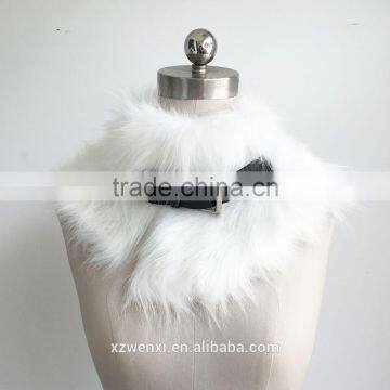 2016 New Design European Style With Adjust Leather Buttons Faux Fur Scarf Woman Collar photo-2