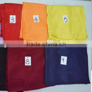 2015 Fashion Lady Classic Hot Popular Plain Soft Bamboo Fiber Viscose Shawl Scarf photo-2