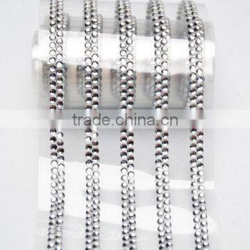 Hot Pink And Crystal Stone Wholesale Custom DIY Self Adhesive Back Glue Rhinestone Sticker Sheet photo-4