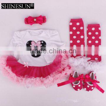 Wholesale festival dot baby clothes romper baby girl set cheap reborn babies products