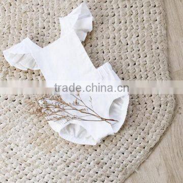 High Quality Low Price Newborn Baby Summer Clothes Toddler Girls Cotton Chevron Design Rompers photo-2