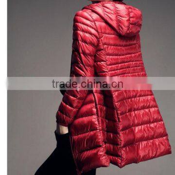 Hot China wholesale lady long jacket women down jacket