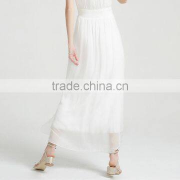 Z&M Women's 2017 New White Fashion Dress Green Silk Dress Long Dress photo-2