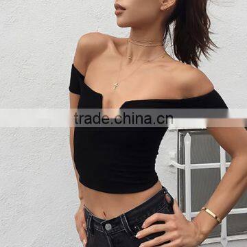 Fashion Women Top off Shoulder Nightclub Top photo-2