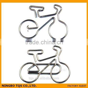 Fancy Metal with PVC Coat Traffic Bicycle Paper Clip