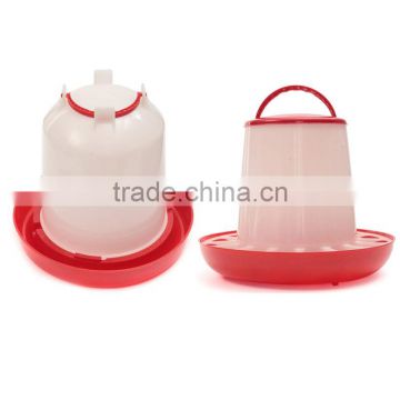 Best Promotion Red+White 6kg Chicken Chicks Hen Feeder And 6 Liter Poultry Drinker Waterer Plastic