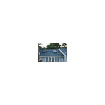 Znic black Stone Coated Lightweight Metal Roof Tiles , Building Exterior roofing tile