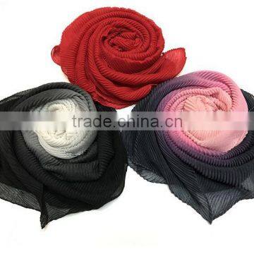 New Creative Fashion Color Gradual Change Scarf Women Spring Summer Scarves Shawl photo-3