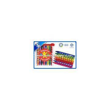 8PCS Pen Shaped Non Toxic Kids Crayons Set In PVC Bag , Drawing Wax Multi Color Crayon