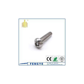 M10 machine screw torx drive with pin ss304