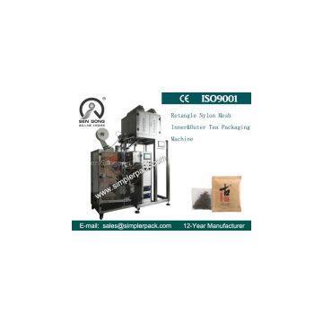 Automatic Rectangle Nylon Roselle Tea Bag Packing Machine with Outer Envelop