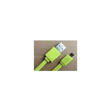 Mobile Data Transfer SAMSUNG USB Charger Cable , Micro Usb Data Cable Green