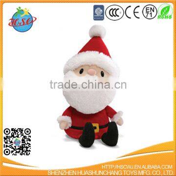 festival promotional stuffed santa christmas plush toy