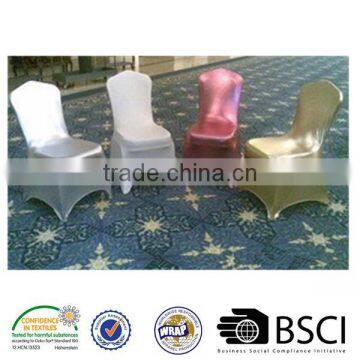 Gold spandex chair covers for wedding party garden