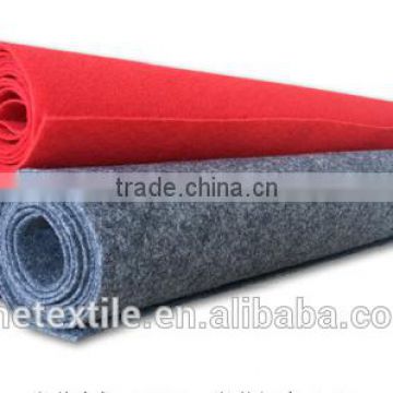 needle punched nonwoven plain exhibition carpet,rugs