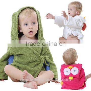 cute animal baby hooded towel bathrobe