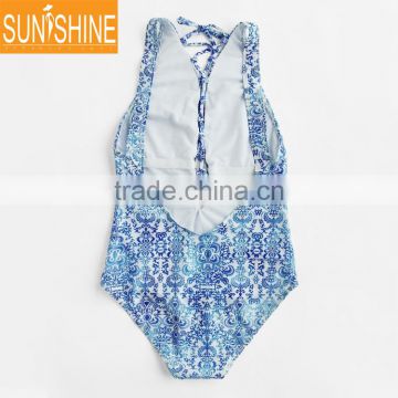 Bodysuit Backless Beach Swimwear Women Padded One Piece Swimsuit