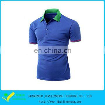 Slim Fitted Dri Fit Jersey Mositure Wixking Short Sleeve Golf Shirt For Men