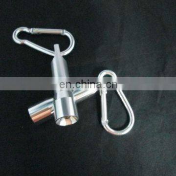 metal projector logo carabiner keychain