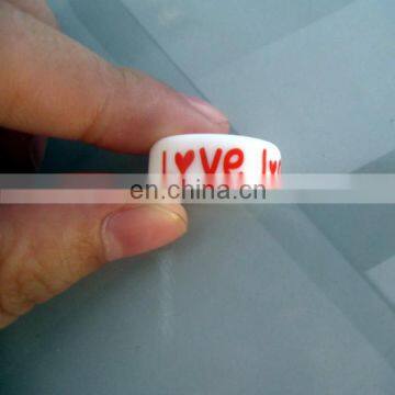 sweet love ring soft rubber ring 2014 festival wristband