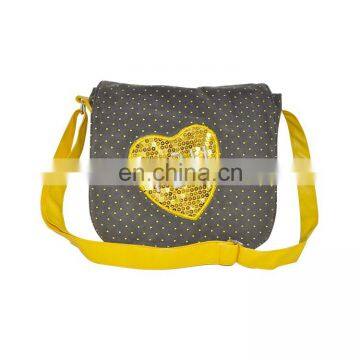 Yellow kids bag girls shoulder long strip bag