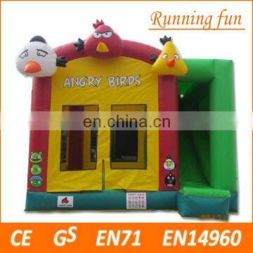 2016 Newest inflatable bouncy bed, castle with slide,inflatable bouncy castle