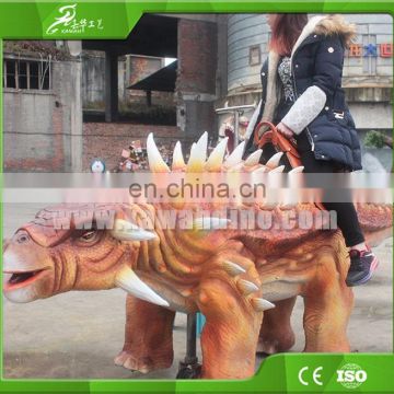 Realistic life-size walking dinosaur ride for kids