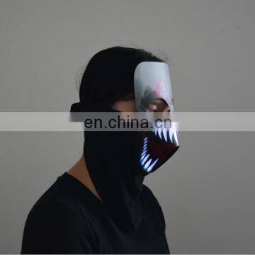 New Style Custom Unisex Led Light Up Party Mask, Led Glowing Mask