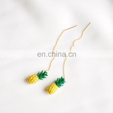 Fashion new fruit shape small pure and fresh and stud earrings