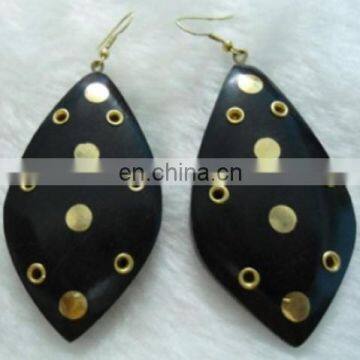 Wood Hoop Earrings, Costume Jewellery, Fashion Jewellery