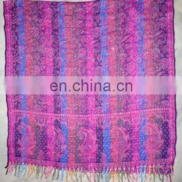 NEW MODEL FLOWER PRINTED INDIAN ACRYLIC WOOLEN SCARVES FOR WINTER