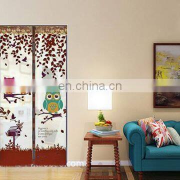 The 4 Colors Cute Owl Summer Mosquito Curtain Net Screen Encryption 7 Buckles Magnetic Door Window Screen Mesh Insect Fly Bug