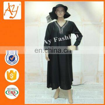 Guangzhou Clothing Factory ladies latest simple long sleeve abaya designs wholesale abaya models dubai