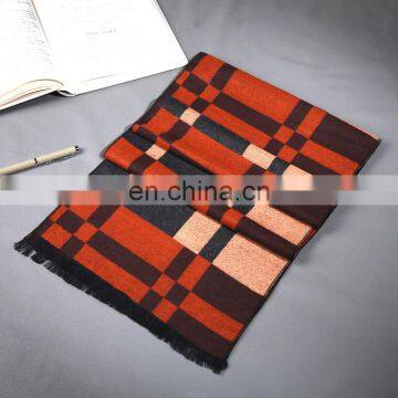 new checked desgin winter fashion scarf for man