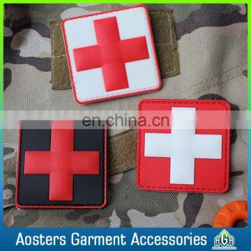 Customized garment labels 3D pvc rubber silicon bag patch