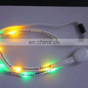 Pretty and comfortable polyester printing led monster lanyard for gifts