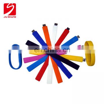 Hot selling custom silicone usb bracelet wholesales