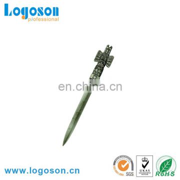 High Quality Antique Design Zinc Alloy Custom Shape Letter Opener