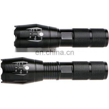 Factory Store Price XML T6 Adjustable Zoom 500m Bright LED 10W Aluminum Hunt Flashlight