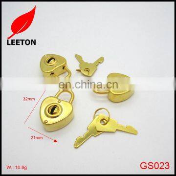 Factory Supply Gold Metal Heart Shaped Padlock for Jewelery Box photo-2