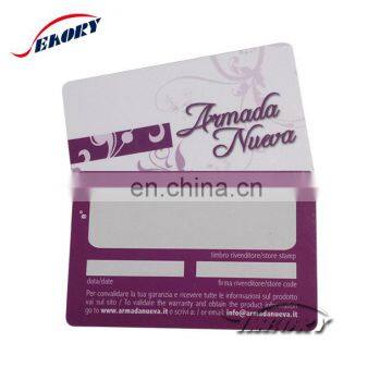 Contactless Chip Inlay Printing Locking Cards