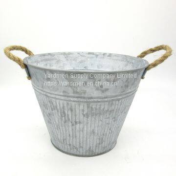 2018 Cheap Price Metal Flower Bucket Garden Pot photo-3