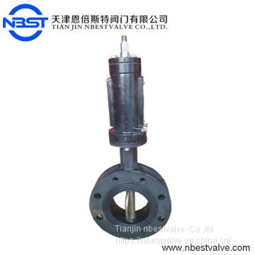 Manual Operated U Flange Type Butterfly Valve 90 Degree Angle  LXUD341XP-10Q DN100