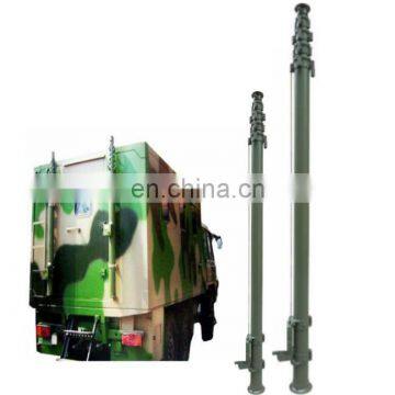 6 meter tower mast manual telescoping pole vehicle mounted crank mast