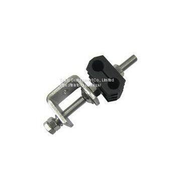 Cable clamp for 3/8’’ cable, Double type, 2 holes, for power cable,10-11.5mm