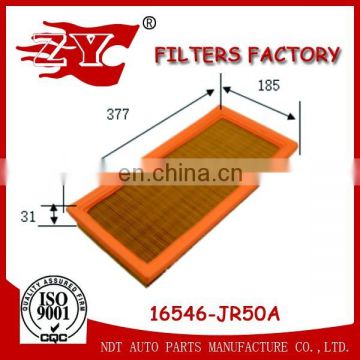 Factory Japanese car N issan Navara Japan Auto parts Air filter 16546-EB70A/16546-JR50A