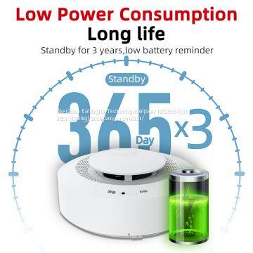 Warehouse 433mhz Wireless Networking Smoke Detector Sensor Detector Alarm for Kitchen Cooking photo-2