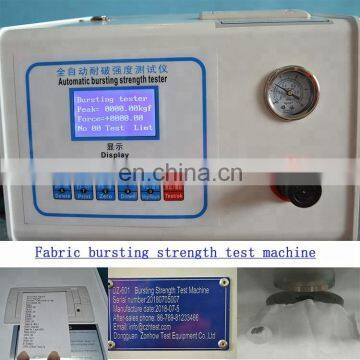 Fully-automatic Pneumatic Fabric Textile Bursting Strength Tester Testing