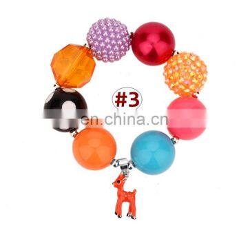 Children Bracelet Kids Girl Colorful Bracelet With Deer Pendants Birthday Holiday Gift 4Colors photo-3